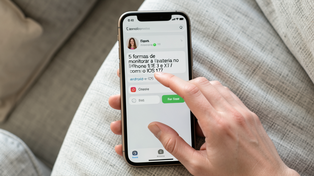 Detalhe fotográfico relacionado a 5 formas de monitorar a bateria no iPhone SE 3 e XR com o iOS 17